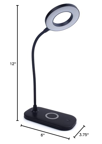 Touch Dimmable LED Desk Lamp with USB Port Adjustable Color Temperature for Home Office Study