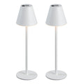 Rechargeable Cordless LED Table Lamp 2 Pack with 3 Brightness Levels for Bedroom Restaurant Home