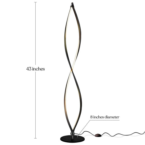 Modern LED Dimmable Floor Lamp with Foot Switch for Living Room Bedroom Office Lighting