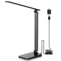 LED Desk Lamp with USB Charging Port Adjustable Arm Dimmable Reading Light for Home Office Study