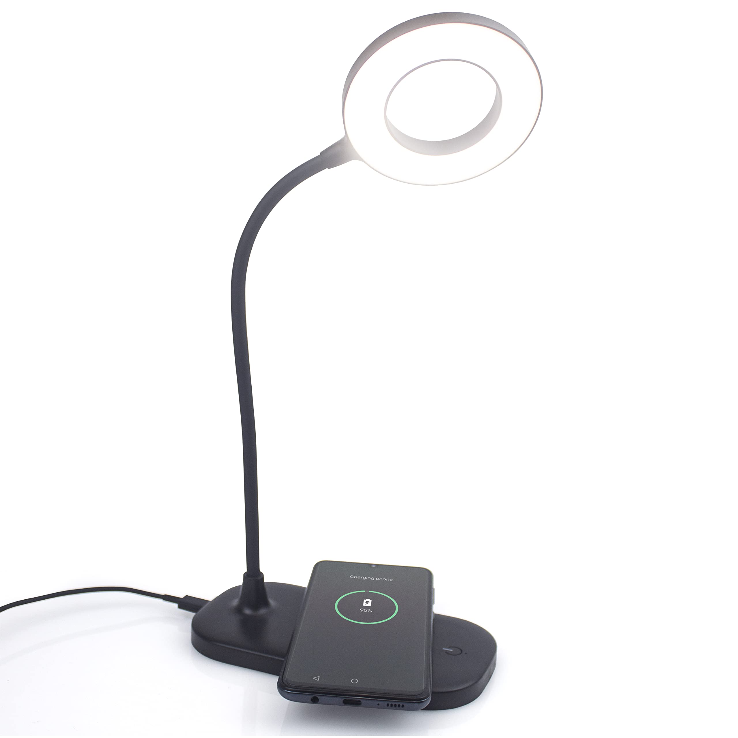 Touch Dimmable LED Desk Lamp with USB Port Adjustable Color Temperature for Home Office Study