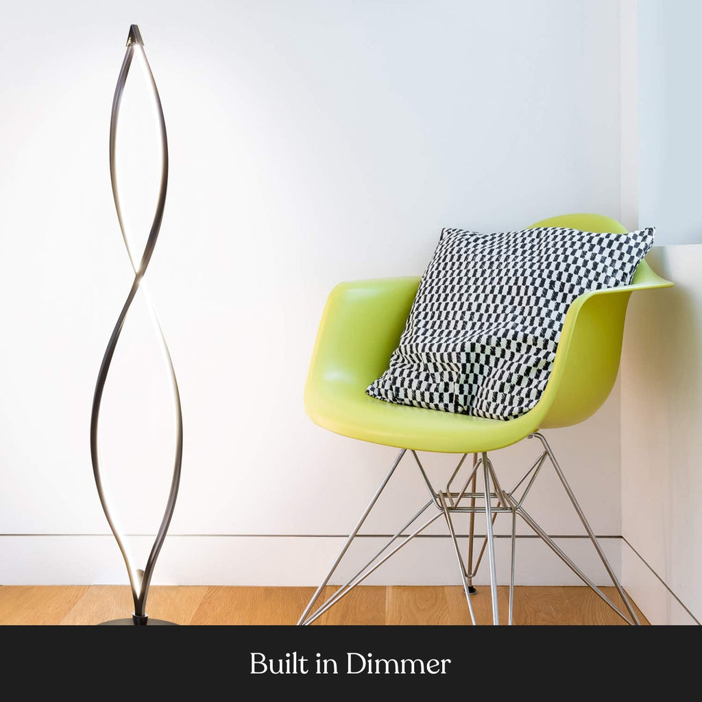 Modern LED Dimmable Floor Lamp with Foot Switch for Living Room Bedroom Office Lighting